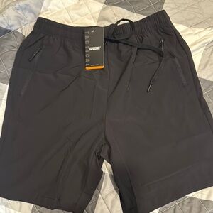 TacVasen Men's Black Athletic Shorts